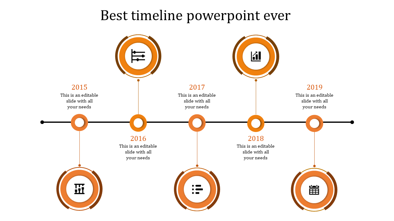  Orange Business Timeline PowerPoint Templates